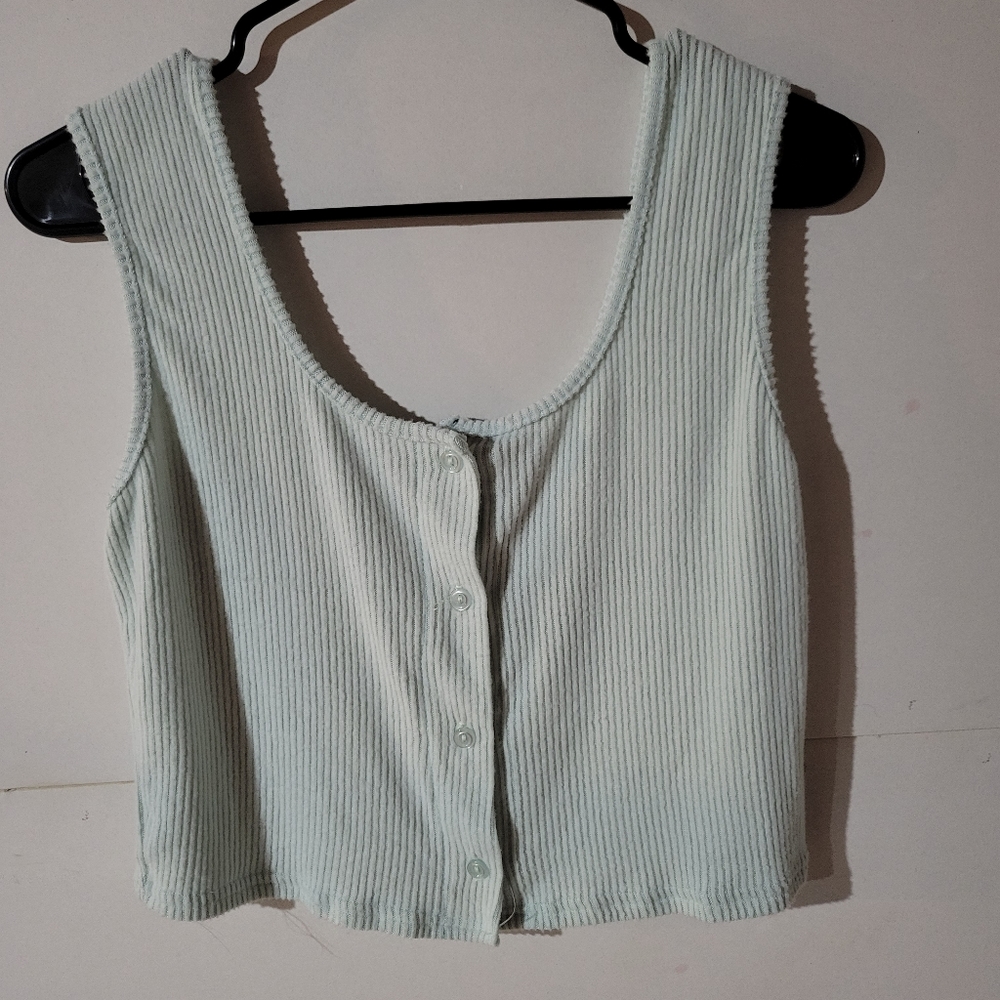 Button up crop top